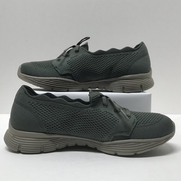 Skechers Washable Knit Slip-On Shoes - Seager in Olive - Picture 11 of 16